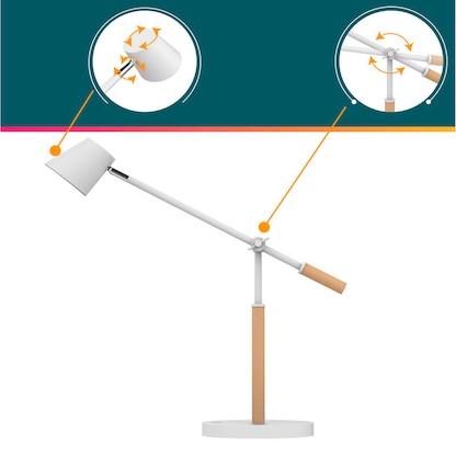 Artikelbild 3 für unilux VICKY LED-Schreibtischlampe weiß 11 W, Artikelnummer 509739