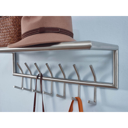 Artikelbild 5 für WOHNLING Wandgarderobe WL6.448 silber Metall 7 Haken 74,5 x 38,0 cm, Artikelnummer 908883