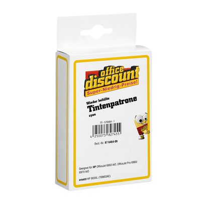 Artikelbild 2 für office discount cyan Druckerpatrone kompatibel zu HP 903XL (T6M03AE), Artikelnummer 576464
