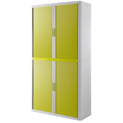 Artikelbild 3 für PAPERFLOW easyOffice Rollladenschrank weiß, grün ohne Fachböden 110,0 x 41,5 x 204,0 cm, Artikelnummer 146977