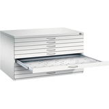 Artikelbild 1 für CP 7200 Planschrank lichtgrau 10 Schubladen 135,0 x 96,0 x 76,0 cm, Artikelnummer 682118