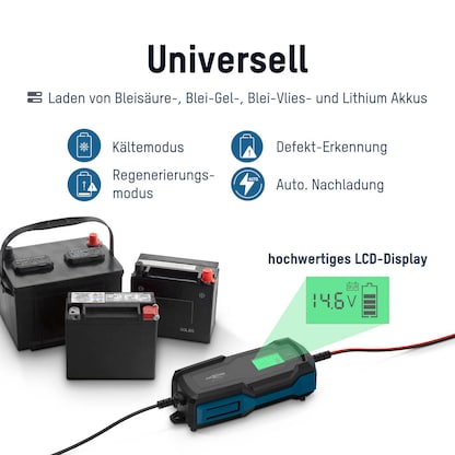 Artikelbild 2 für ANSMANN BC 6-12V, 6A Autobatterie-Ladegerät schwarz, Artikelnummer 297048