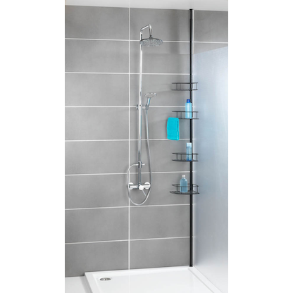 Artikelbild 5 für WENKO Teleskop-Duschregal Dolcedo schwarz 31,0 x 23,0 x 65,0-275,0 cm, Artikelnummer 803922