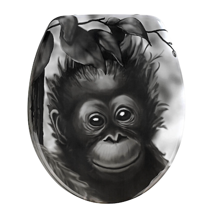 Artikelbild 6 für WENKO WC-Sitz Affe schwarz, Artikelnummer 812364