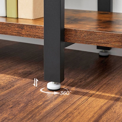 Artikelbild 4 für VASAGLE Bücherregal braun, schwarz 105,0 x 33,5 x 177,5 cm, Artikelnummer 290187