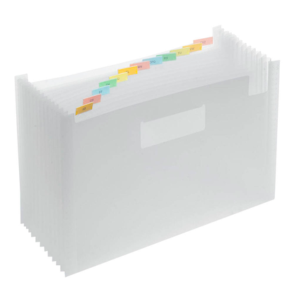 Artikelbild für FolderSys Fächermappe 12 Fächer transparent, Artikelnummer 162008