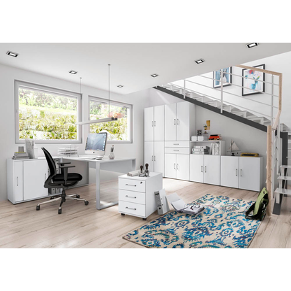 Artikelbild 5 für röhr direct.office Schreibtisch weiß rechteckig, Kufen-Gestell weiß 120,0 x 80,0 cm, Artikelnummer 460802