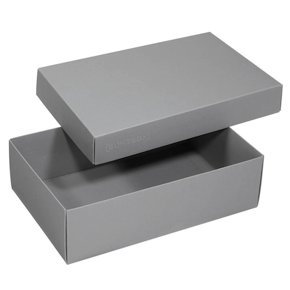 Artikelbild 3 für 2 BUNTBOX L Geschenkboxen 3,6 l grau 26,6 x 17,2 x 7,8 cm, Artikelnummer 303901
