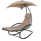 Artikelbild 1 für Garden Pleasure Sonnenliege KEROS braun Stahl, Artikelnummer 380313