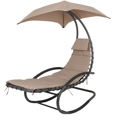 Artikelbild für Garden Pleasure Sonnenliege KEROS braun Stahl, Artikelnummer 380313