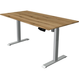 Artikelbild 1 für Kerkmann Move 1 elektrisch höhenverstellbarer Schreibtisch eiche rechteckig, T-Fuß-Gestell silber 160,0 x 80,0 cm, Artikelnummer 971592