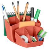 Artikelbild 1 für cep Stiftehalter TERRA NOVA terracotta Polystyrol 6 Fächer 14,3 x 15,8 x 9,,3 cm, Artikelnummer 528826