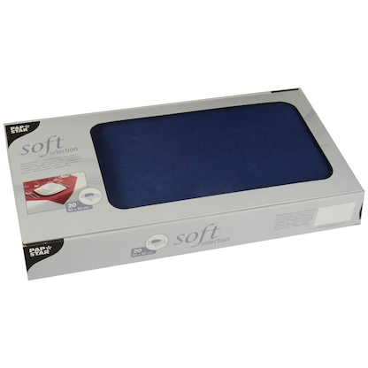Artikelbild für 20 STARPAK Tischdecken soft selection dunkelblau 80,0 x 80,0 cm, Artikelnummer 237189