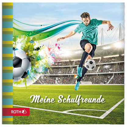 Artikelbild 2 für ROTH Freundebuch Fußballstar ca. A4 liniert, blau Hardcover 64 Seiten, Artikelnummer 580736
