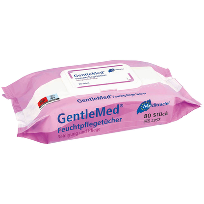 Artikelbild 1 für Meditrade® Feuchttücher Gentle Med® 1-lagig weiß, 80 St., Artikelnummer 242657