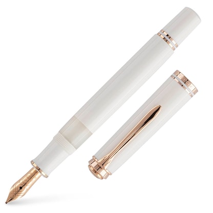 Artikelbild 7 für Pelikan Souverän M600 Kolbenfüller weiß/rose-gold F (fein), Artikelnummer 688749