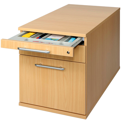 Artikelbild 8 für HAMMERBACHER Solid Rollcontainer buche 3 Auszüge 42,8 x 80,0 x 51,2 cm, Artikelnummer 293550