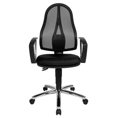 Artikelbild 2 für Topstar Bürostuhl Point 60 Netz Plus, G200 Stoff schwarz, Gestell chrom, Artikelnummer 383109
