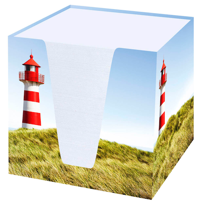 Artikelbild für RNK-Verlag Zettelbox Leuchtturm weiß inkl. ca. 900 Notizzettel weiß, Artikelnummer 256497