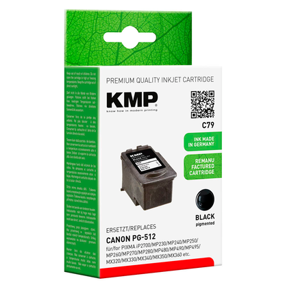 Artikelbild 2 für KMP C79 schwarz Druckkopf kompatibel zu Canon PG-512, Artikelnummer 603272