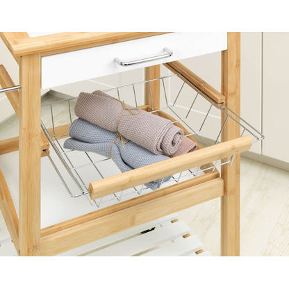 Artikelbild 3 für WENKO Servierwagen Finja Bambus 49,0 x 38,0 x 81,0 cm, Artikelnummer 810873