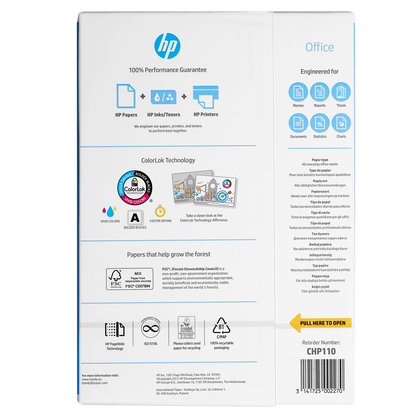 Artikelbild 5 für HP Kopierpapier Office DIN A4 80 g/qm 500 Blatt, Artikelnummer 520924