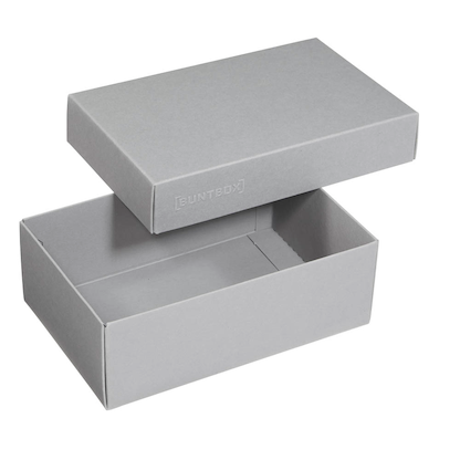 Artikelbild 4 für 3 BUNTBOX M Geschenkboxen 1,1 l grau 17,0 x 11,0 x 6,0 cm, Artikelnummer 303772