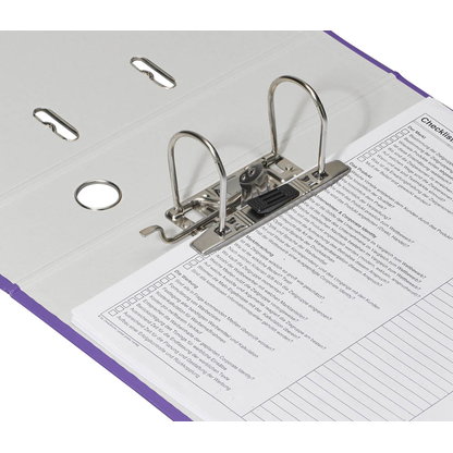 Artikelbild 3 für DONAU Klassik Ordner lila Karton 7,5 cm DIN A4, Artikelnummer 184135