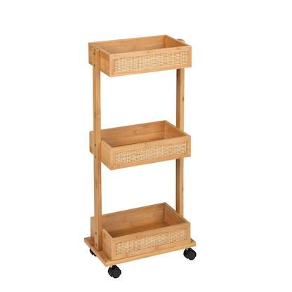 Artikelbild 15 für WENKO Etagenwagen Allegre braun 18,5 x 32,0 x 71,5 cm, Artikelnummer 809844