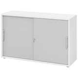 Artikelbild 1 für HAMMERBACHER Schiebetürenschrank, V1752S/W/5/RE grau, weiß 1 Fachboden 120,0 x 40,0 x 74,8 cm, Artikelnummer 377479