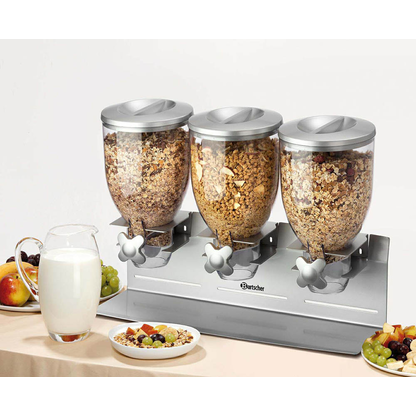 Artikelbild 2 für Bartscher Müslispender silber 3 x 3,5 l, Artikelnummer 426449