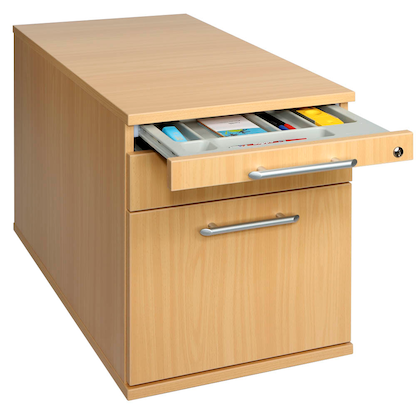 Artikelbild 7 für HAMMERBACHER Solid Rollcontainer buche 3 Auszüge 42,8 x 80,0 x 51,2 cm, Artikelnummer 293550