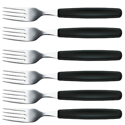 Artikelbild 17 für VICTORINOX Gabeln Tafelgabeln schwarz, silber glänzend, 6 St., Artikelnummer 623769