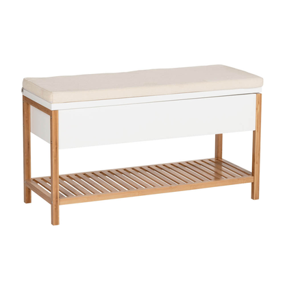 Artikelbild 1 für WENKO Schuhbank Finja 50719800 braun Holz 90,0 cm, Artikelnummer 816803