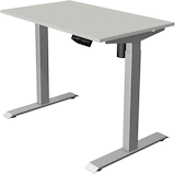 Artikelbild 1 für Kerkmann Move 1 elektrisch höhenverstellbarer Schreibtisch lichtgrau rechteckig, T-Fuß-Gestell silber 100,0 x 60,0 cm, Artikelnummer 287298