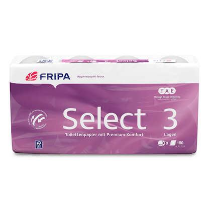 Artikelbild 2 für FRIPA Toilettenpapier Select 3-lagig, 48 Rollen, Artikelnummer 259808