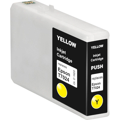 Artikelbild 3 für KMP E136 gelb Druckerpatrone kompatibel zu EPSON T7024XL, Artikelnummer 146675