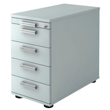 Artikelbild 1 für HAMMERBACHER SC50 Standcontainer lichtgrau 5 Auszüge 42,8 x 80,0 x 72,0 - 76,0 cm, Artikelnummer 865079