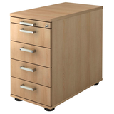 Artikelbild 1 für HAMMERBACHER Solid SC50 Standcontainer eiche 5 Auszüge 42,8 x 80,0 x 72,0 - 76,0 cm, Artikelnummer 593392