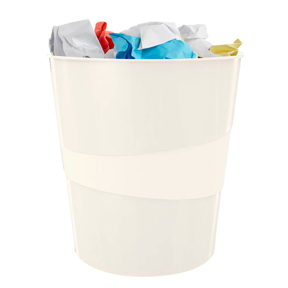 Artikelbild für AKTION: LEITZ WOW Duo Colour Papierkorb 15,0 l weiß mit Prämie nach Registrierung, Artikelnummer 313609