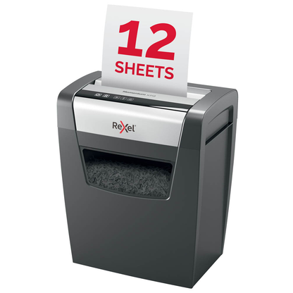 Artikelbild 7 für Rexel Momentum X312 Aktenvernichter mit Partikelschnitt P-3, 5 x 42 mm, bis 12 Blatt, schwarz, Artikelnummer 875075