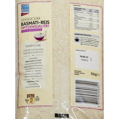 Artikelbild 2 für EDEKA Basmati Reis 5,0 kg, Artikelnummer 178952