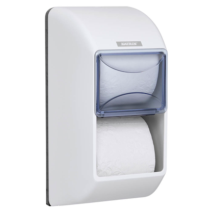 Artikelbild für KATRIN Toilettenpapierspender 92384 weiß Kunststoff, Artikelnummer 865263