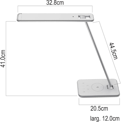 Artikelbild 2 für unilux JAZZ LED-Schreibtischlampe weiß/grau 13 W, Artikelnummer 509713