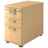 Artikelbild 1 für HAMMERBACHER Solid Standcontainer ahorn 4 Auszüge 42,8 x 80,0 x 72,0 - 76,0 cm, Artikelnummer 593501