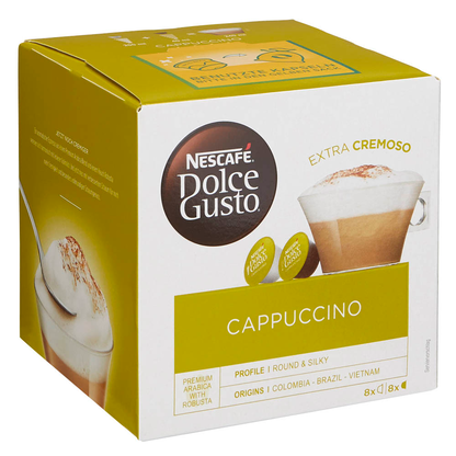 Artikelbild 4 für NESCAFÉ DOLCE GUSTO® CAPPUCCINO Kaffeekapseln, Arabicabohnen 8 Portionen, Artikelnummer 546147