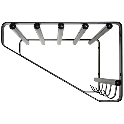 Artikelbild 2 für HAKU Möbel Wandgarderobe 32502 schwarz Metall 5 Haken 65,0 x 20,0 cm, Artikelnummer 552333