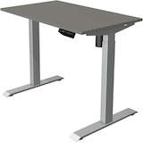 Artikelbild 1 für Kerkmann Move 1 elektrisch höhenverstellbarer Schreibtisch grafit rechteckig, T-Fuß-Gestell silber 100,0 x 60,0 cm, Artikelnummer 287617