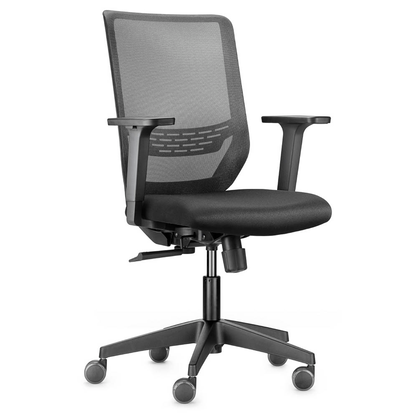 Artikelbild für Trendoffice by Dauphin Bürostuhl to-sync work mesh one, 9241 SY0 A236 Stoff schwarz, Gestell schwarz, Artikelnummer 655537