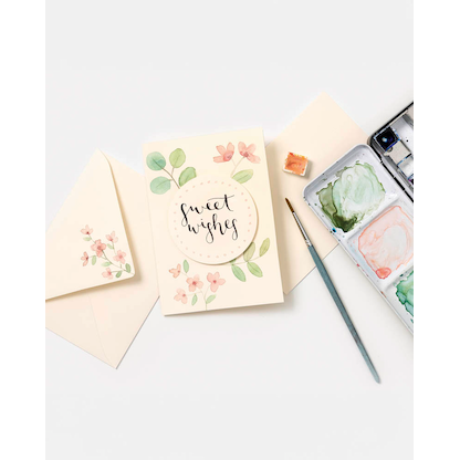 Artikelbild 3 für 5 folia Faltkarten mit Briefumschlägen DIN A6 perlweiß, Artikelnummer 690527